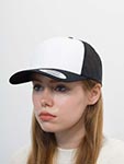 Бейсболка FLEXFIT арт. 6606CF (черный / белый)